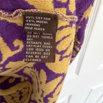 J. McLaughlin  Sweater Pullover Purple Yellow Long Sleeve M Geometric Kaftan Print Photo 5