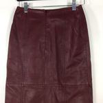 Rachel Parcell Red Grape Leather Button
Front Pencil Skirt XXS Photo 10