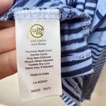 Talbots  Blue Striped Knit Draped Open Front Cardigan Cotton‎ Size XL Casual Chic Photo 4