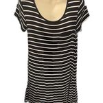 Mossimo Black and White Stripe Jersey Knit Swing Dress Size M Photo 0