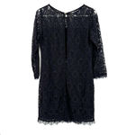 Myne  ashley ann size Small Black lace mini dress fitted 3/4 length sleeve lined‎ Photo 1
