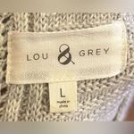 Lou & grey Lou & Grey- Turtleneck Grey white sweater Size L Photo 4