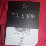 Topshop Pheobe Frilly Ruffle Blouse Top Pink Rose Photo 4