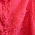 GEORGE BRAND FROM UK CORAL COLORED LINEN VISCOSE SLEEVELESS BUTTON DOWN TOP XL Pink Photo 2