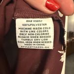 Collective Concepts  Merlot Floral Blouse Sheer V-Neck Burgundy XL EUC Photo 13