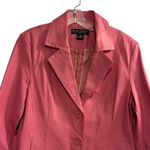 Dialogue Women's Pink Leather Jacket Size M Photo 3
