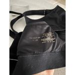 Shefit Lounge Sports Bra Size 6 Luxe Black Zip Front Close High Impact Workout Photo 4