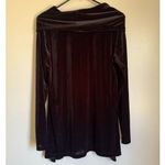 Jones New York NEW Womens Black Velvet Long Sleeve Cowl Pullover Sweater sz M Photo 4