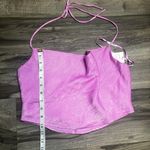 Wild Fable Womens Pink Cowlneck Cropped Y2K Satin Halter Blouse Size XS Photo 5