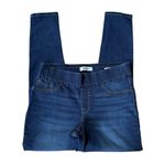 Nine West  Heidi pull-on skinny dark wash stretchy blue denim jeans size 6 Photo 7