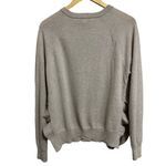 autumn cashmere  women's oatmeal‎ ruffled slit hem sweater size Medium Photo 5