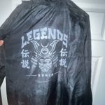 Mens @legends.media Black Camo Windbreaker Jacket Size XL Photo 1