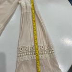 Coco + Jaimeson Cream Lace Crochet Top Size Small Boho Tan Photo 7