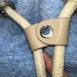 Loewe  Terrycloth and Leather Nautical Beachy Backpack‎ Photo 4