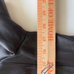 Classiques Entier Black Leather Jacket Button Front Career Business small Photo 4