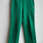 Lacoste Women’s Striped Knit Embroidered Side Green Lounge Pant Size 34 Small Photo 1