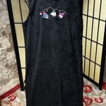 Christopher & Banks Vintage 90s Black Embroidered Winter Mittens Jumper: Size 6 Photo 3