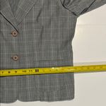Rafaella  Gray Blazer with Plaid Pattern and Tailored Fit Photo 4