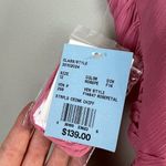 David's Bridal Davids‎ Bridal Strapless Dress 12 Rosepetal Crinkle Chiffon Cascade Bridesmaid Photo 8