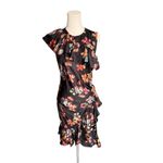 Ulla Johnson - Candace Ruffled Floral Silk Mini Dress in Lune Sz 4 Photo 2
