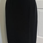 Armani Collezioni Giorgio Italy Womens Straight Pencil Skirt Solid Black Size 12 Photo 0