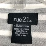 Rue 21 Striped Button Down Blazer Size L Gray White Workwear Casual Photo 2