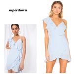 superdown New.  light blue wrap dress Photo 7