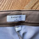 Aritzia  Babaton Command Cropped Mid-rise Vegan Leather Tan Trousers‎ Size 4 Photo 2