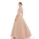 Mac Duggal 30700 Womens Shimmering Pleated A Line Gown Dress Pockets Photo 4