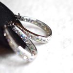 Source Unknown New Bridal/Pagent/Prom Voguish Rhinestone Accent Silver Tone Latch Back Earrings Photo 2