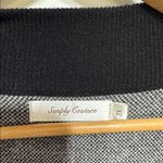 Simply Couture  Black and Gray Knit Cardigan Photo 1