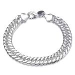 Boutique NEW Solid Curb Cuban Link Bracelet 925 Sterling Silver Statement Jewelry ‎ 8" Photo 2