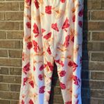 Calvin Klein  Red and Orange Wide Leg Lounge Pants Photo 3