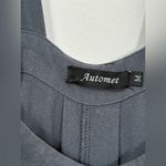 Automet Charcoal Rayon Linen Shorts Overalls Romper Sz M Gray Size M Photo 2
