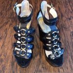 Michael Kors 🦋 NADINE Wedge Sandals Shoes Sz 8.0 Photo 3