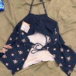 Target Floral Halter Neck Swim Top Photo 1