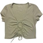 Abercrombie & Fitch  Lace Up Top Size Large Photo 1
