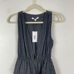 Derek Lam NWT 10 Crosby Black Gold Striped Sleeveless Ruffle Dress Sz 0 Jackie Photo 2