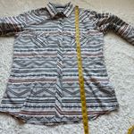 Panhandle Rough Stock Pearl Snap Western Shirt Women's M Aztec Print Cowgirl NWT White Size M Photo 9