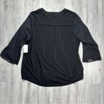 Charter Club  Black  Pintuck Top L Photo 6