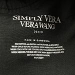 Vera Wang Simply Vera  Capri Jeans Womens Size 4P Black Denim Button Fly Mid Rise Photo 9