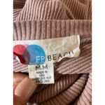 Free People FP Beach Happy Hour Mini Dress Ribbed Beige Medium M Casual Photo 4