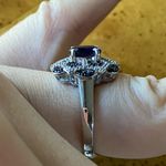 Natural Iolite Blue Sapphire Sterling Silver Ring Size 6 Photo 2