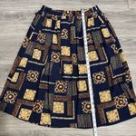 Sag Harbor  1/2 Elastic Waist Boho Midi Skirt Geometric Print Peasant Indie Large Photo 9