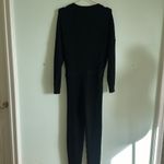 AQUA  Long Sleeve Black Sweater Jumpsuit Size Medium Photo 4