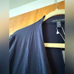 Eileen Fisher  Viscose Jersey Dress & Hi-Back V-Neck Knee Length USA Navy NWT XS Photo 6