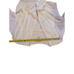 BCBGeneration  Women's Sheer Polka Dot Tie-Front Blouse White Size M Photo 5