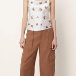 Vince NWT - Silk Ikat Floral Draped Camisole Career Work White Photo 0