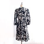 Talbots Dotted Butterflies Cotton Poplin Shirtdress Belted Black White Size 6P Photo 1