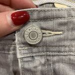 Gap Sz 16 Jeans Grey Straight Leg High Rise Flap Back Pockets Flat Front Women’s Photo 7